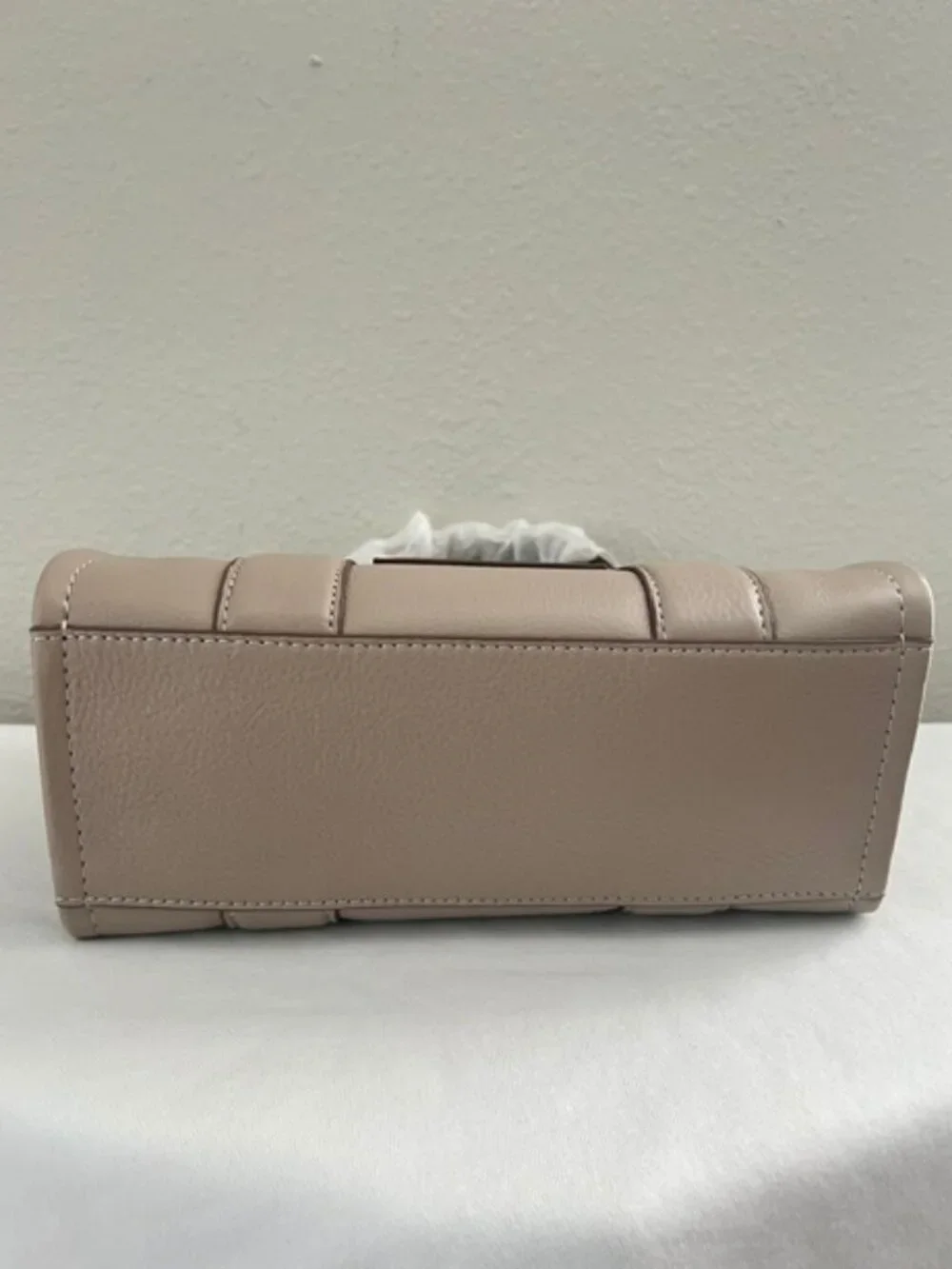 Marc Jacobs Women's Gray The Leather Small Cement Tote Bag